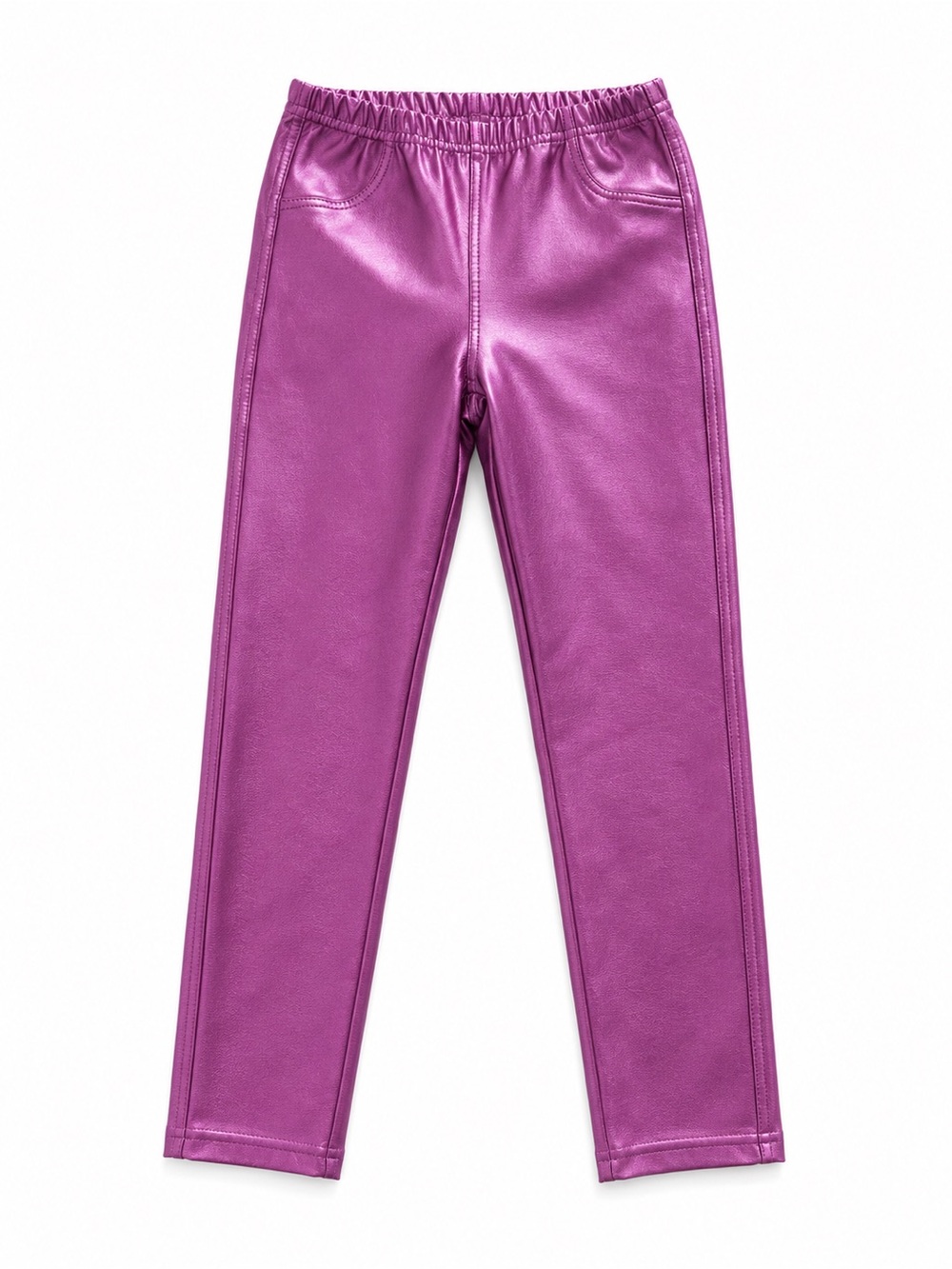 Calzedonia Girls' Metallic Leggings - Purple